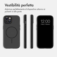 imoshion Cover posteriore Color con Thin MagSafe Ring Apple iPhone 15 - Nero