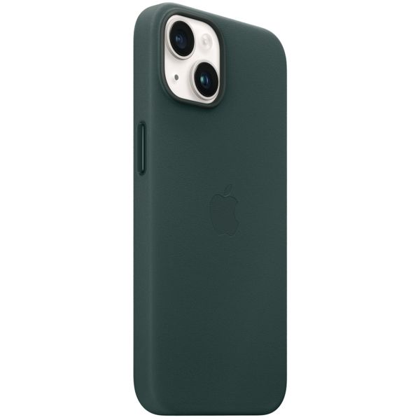 Apple Cover Posteriore in Pelle con MagSafe Apple iPhone 14 - Forest Green