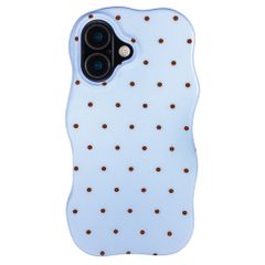 Selencia Cover Vivid Wavy con MagSafe Apple iPhone 16 - Happy Dots Digital Sky