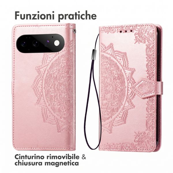 imoshion Cover a libro Mandala Google Pixel 11 - Rose Gold