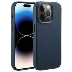 Accezz Cover in Pelle con MagSafe Apple iPhone 14 Pro - Nightfall Blue