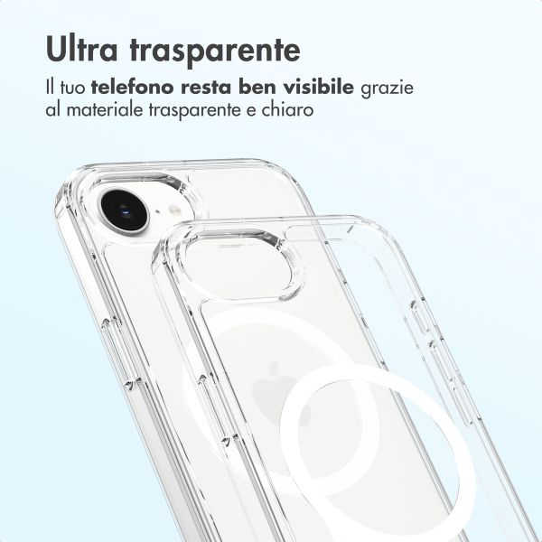 Accezz Cover posteriore Xtreme Impact con MagSafe Apple iPhone 17e / 16e - Trasparente