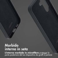 Accezz Cover in Pelle con MagSafe Samsung Galaxy S25 - Onyx Black
