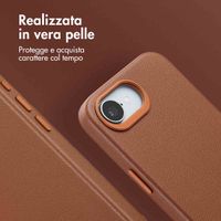 Accezz Cover in Pelle con MagSafe Apple iPhone 17e / 16e - Sienna Brown