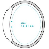 imoshion Cinturino in nylon Samsung Galaxy Watch 4 / 5 / 6 / 7 / FE (20 mm) - Blu