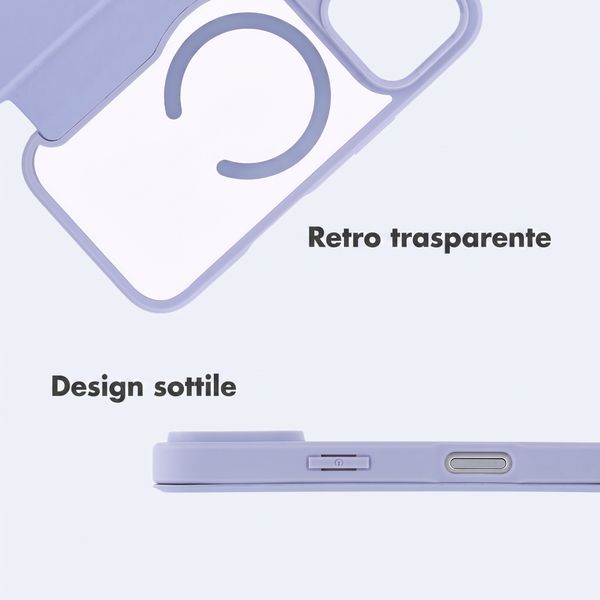 imoshion Bookcase trasparente con MagSafe Apple iPhone 18 Pro Max / 17 Pro Max - Lilla