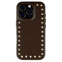 Selencia Cover posteriore Studs con MagSafe Apple iPhone 16 Pro - Cacao Crush