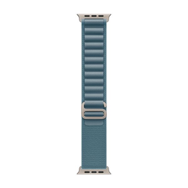 Apple Cinturino Alpine Loop Apple Watch | 44/45/46/49 mm - Taglia S - Light Blue / Natural Titanium