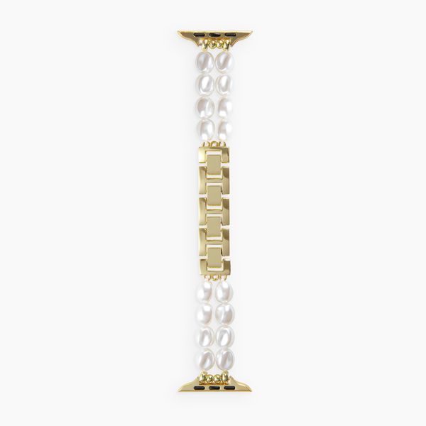 iDeal of Sweden Beaded Watch Band Apple Watch | 38/40/41/42 mm - Classy White Pearl