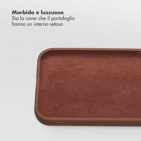 Selencia Libreria rimovibile Olyn con MagSafe Apple iPhone 14 / 13 - Marrone