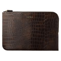 Selencia Cover per laptop Croco 15-16 pollici - Choco Brown