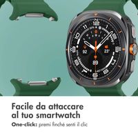 imoshion Cinturino Ocean in silicone Samsung Galaxy Watch Ultra (2024/2025) - Verde scuro
