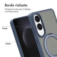 Accezz Cover con anello e supporto con MagSafe Samsung Galaxy S25 Edge - Blu