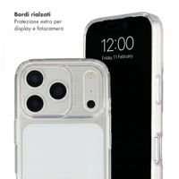 Selencia Cover con ganci removibili Apple iPhone 18 Pro Max / 17 Pro Max - Trasparente