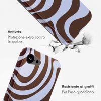 Selencia Cover posteriore Vivid con MagSafe Apple iPhone 17e / 16e - Dream Swirl Chocolate
