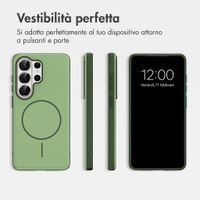 imoshion Cover posteriore Color con Thin MagSafe Ring Samsung Galaxy S26 Ultra - Verde scuro