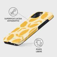 Burga Cover Posteriore Resistente Apple iPhone 15 - Lemon Tart