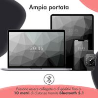 imoshion Cuffie wireless per bambini Dino LED Light - Limitatore di decibel - Con cavo AUX - Black / Red