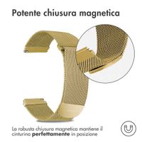 imoshion Cinturino milanese magnetico  - Attacco universale 20 mm - Taglia M - Oro