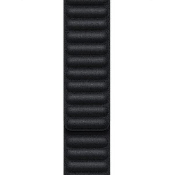 Apple Cinturino Leather Link Apple Watch | 44/45/46/49 mm - Taglia M/L - Midnight