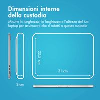 imoshion Cover per laptop 13 pollici - Laptopsleeve con tasca - Black