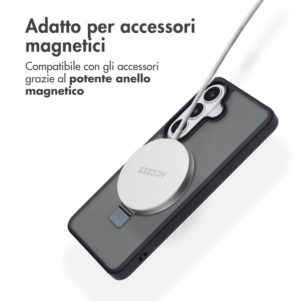 Accezz Cover con anello e supporto con MagSafe Samsung Galaxy S26 - Nero