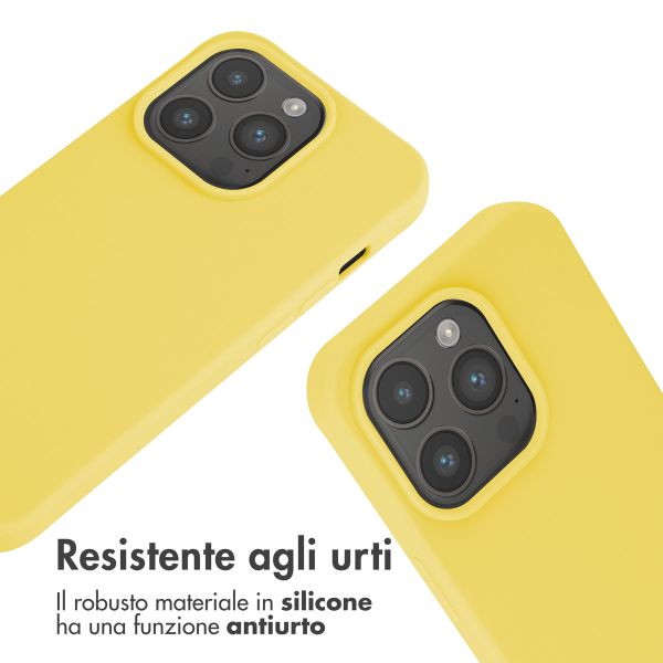 imoshion Cover in Silicone con Cordino Apple iPhone 15 Pro - Giallo