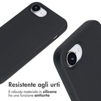 imoshion Cover in Silicone con Cordino Apple iPhone 17e / 16e - Nero