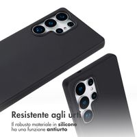 imoshion Cover in Silicone con Cordino Samsung Galaxy S25 Ultra - Nero