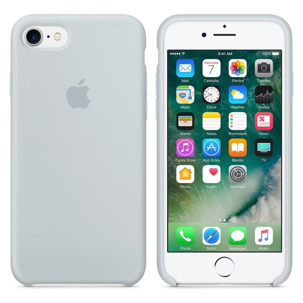 Apple Cover in Silicone Apple iPhone SE (2022 / 2020) / 8 / 7 - Mist Blue