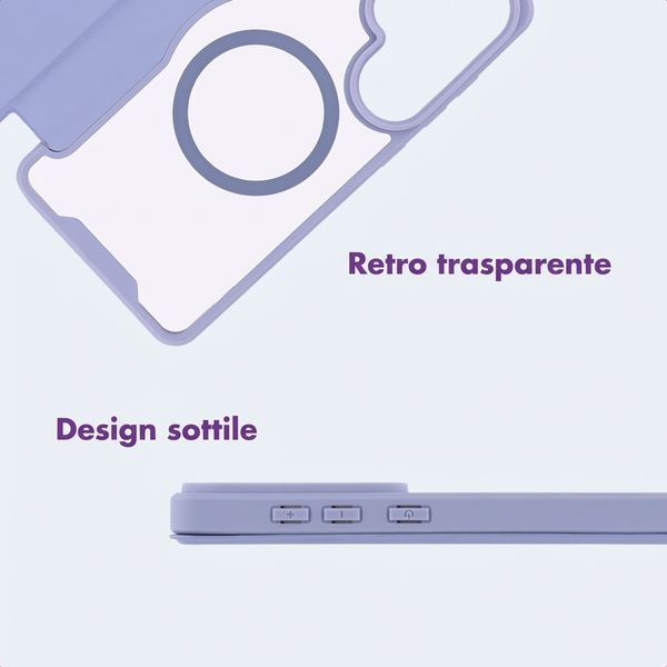 imoshion Bookcase trasparente con MagSafe Samsung Galaxy S26 Ultra - Lilla