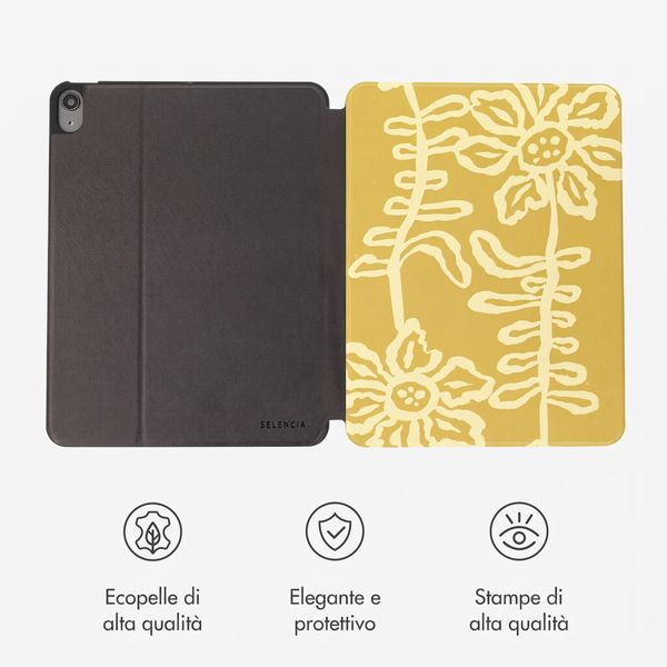 Selencia Cover per tablet Vivid Apple iPad Air 11 pollici (2026) M4 / (2025) M3 / (2024) M2 / Air 5 (2022) / Air 4 (2020) - Chalky Bloom