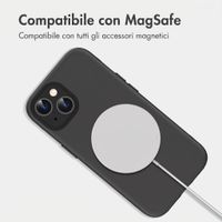 imoshion Cover posteriore Color con Thin MagSafe Ring Apple iPhone 15 - Nero