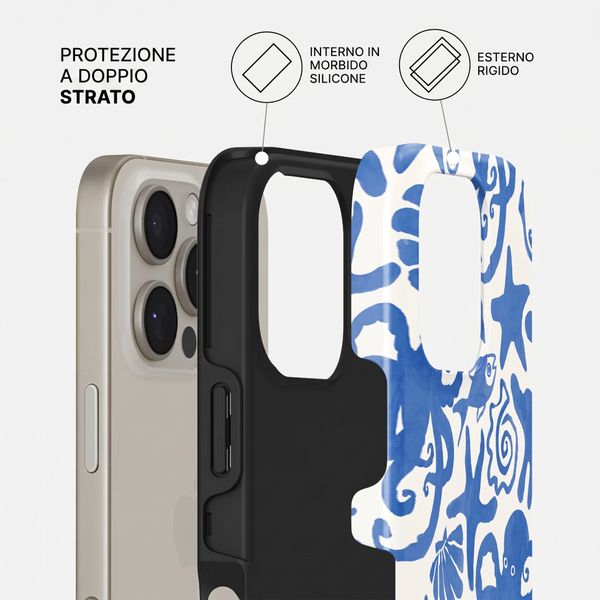 Burga Cover Posteriore Resistente con MagSafe Apple iPhone 16 Pro - Nera