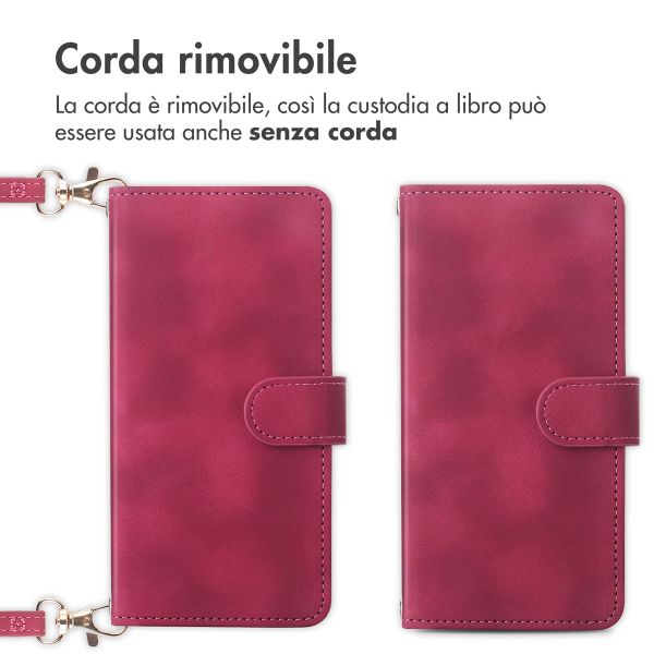 imoshion Cover a libro con Cordino Samsung Galaxy A56 - Rosso