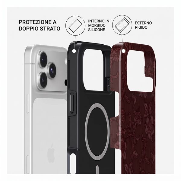 Burga Cover Posteriore Resistente con MagSafe Apple iPhone 18 Pro Max - Capulet
