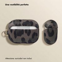 Selencia Cover Sabi stampa pantera  Apple Airpods Pro / Pro 2 - Midnight Black