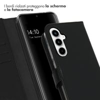 Selencia Cover a libro in vera pelle Samsung Galaxy A35 - Nero