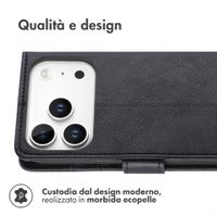 imoshion Cover a libro di Lusso Apple iPhone 18 Pro Max / 17 Pro Max - Nero