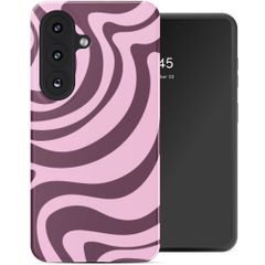 Selencia Cover Posteriore Vivid Samsung Galaxy S26 - Wavy Swirl Pink Plum
