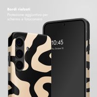 Selencia Cover posteriore Vivid con MagSafe Samsung Galaxy S24 - Art Wave Black