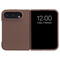 Accezz Cover in silicone liquido con MagSafe Apple iPhone Duo - New Tea Brown