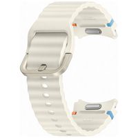 Samsung Cinturino Sport originale Samsung Galaxy Watch 4 / 5 / 6 / 7 / FE (20 mm) - Taglia S/M - Cream