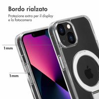 Accezz Cover con anello e supporto con MagSafe Apple iPhone 13 - Trasparente