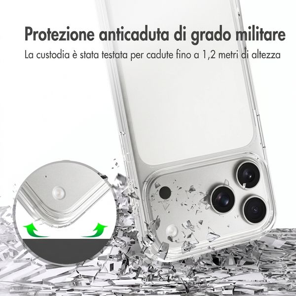 Accezz Cover Posteriore Xtreme ad Alta Protezione Apple iPhone 18 Pro Max / 17 Pro Max - Trasparente