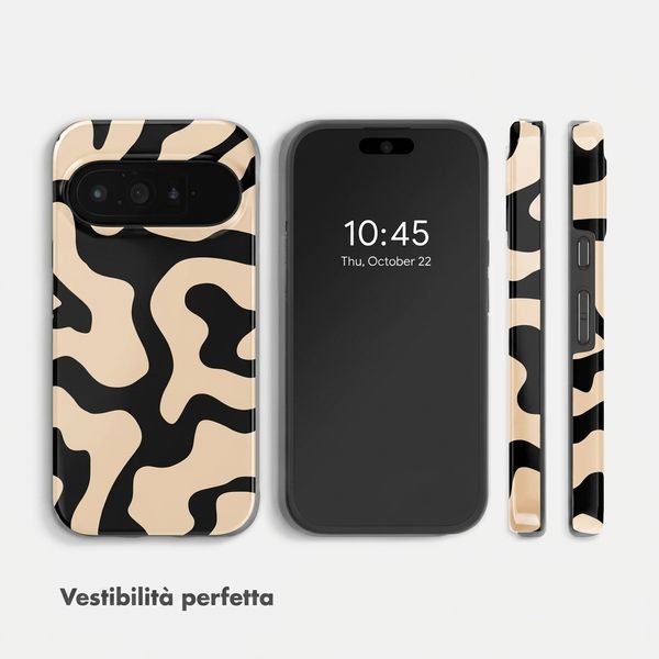 Selencia Cover posteriore Vivid con MagSafe Google Pixel 11 Pro - Art Wave Black