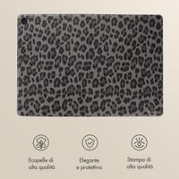 Selencia Libreria Sabi con stampa leopardata Samsung Galaxy Tab A11 Plus - Midnight Black