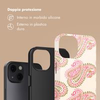 Selencia Cover Posteriore Vivid Apple iPhone 13 - Paisley Blush
