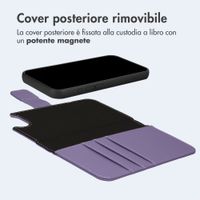 imoshion Cover a libro di lusso 2-in-1 rimovibile Apple iPhone 17e / 16e - Viola