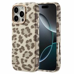 Selencia Cover Sabi Stampa pantera con MagSafe Apple iPhone 16 Pro - Soft Ivory